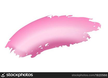 Modern Pink Liquid Curve Design Element Isolated on White Background. Creative Paintbrush Shape. Vector Fluid Brush Stroke.. Modern Pink Liquid Curve Design Element Isolated on White Background. Creative Paintbrush Shape. Fluid Brush Stroke.