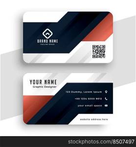 modern professional business card template in geometric shape style