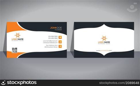 Modern Professional Business Card Template, Simple Business Card, Business Card Design Template, Corporate Business Card Design, Colorful Business Card Template, Creative Business Card, Editable Business Card, Abstract Business Card