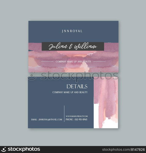 Modern Professional Business Card Template, Simple Business Card, watercolor Business Card Template