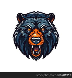 Modern professional grizzly bear logo for a sport team.. Modern professional grizzly bear logo for a sport team