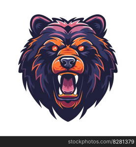 Modern professional grizzly bear logo for a sport team.. Modern professional grizzly bear logo for a sport team