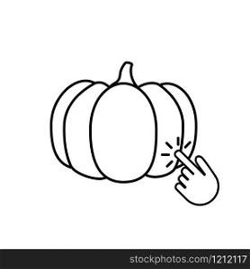 Modern pumpkin icon, great design for any purposes.