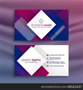 modern purple business card design for your brand