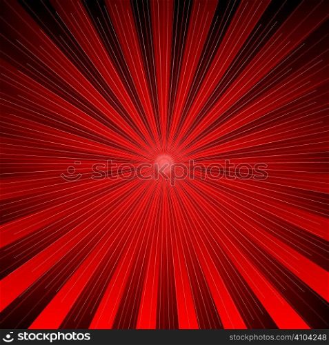 Modern radiating design in red and black ideal as a background