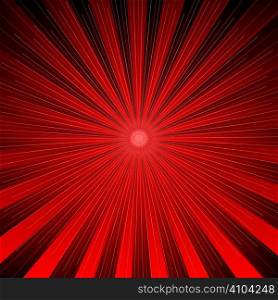 Modern radiating design in red and black ideal as a background