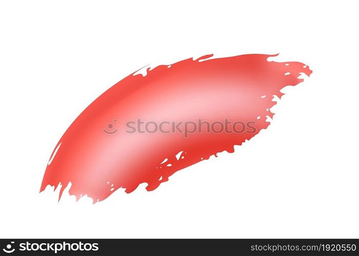 Modern Red Liquid Curve Design Element Isolated on White Background. Creative Paintbrush Shape. Vector Fluid Brush Stroke.. Modern Red Liquid Curve Design Element Isolated on White Background. Creative Paintbrush Shape. Fluid Brush Stroke.