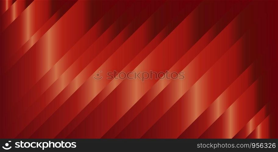 Modern red metals gradient geometric lines rays lightning soft graphic design
