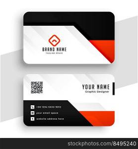modern red professional business card design