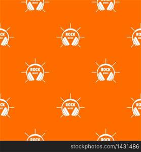 Modern rock music pattern vector orange for any web design best. Modern rock music pattern vector orange