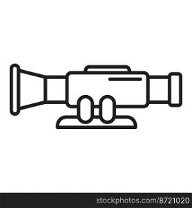 Modern scope icon outline vector. Sight target. Sniper weapon. Modern scope icon outline vector. Sight target