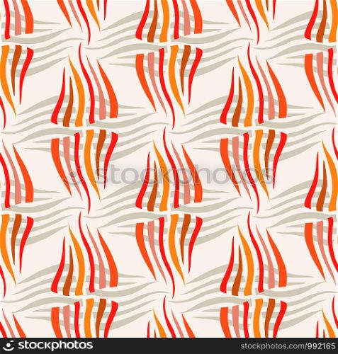 Modern seamless pattern. Repeating colorful background in orange colors. Ethnic pattern for fashion prints, wallpaper and textile design. Modern seamless pattern. Repeating colorful background in orange colors. Ethnic pattern for fashion prints, wallpaper and textile design.
