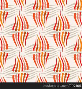 Modern seamless pattern. Repeating colorful background in orange colors. Ethnic pattern for fashion prints, wallpaper and textile design. Modern seamless pattern. Repeating colorful background in orange colors. Ethnic pattern for fashion prints, wallpaper and textile design.