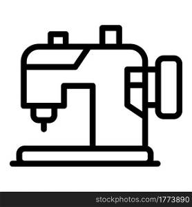 Modern sewing machine icon. Outline Modern sewing machine vector icon for web design isolated on white background. Modern sewing machine icon, outline style