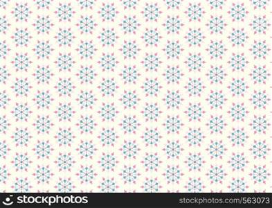 Modern shape blossom and circle pattern on light yellow background. Abstract bloom seamless pattern style for design