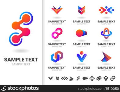 Modern Shape Vector for banner, poster, flyer