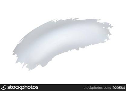 Modern Silver Liquid Curve Design Element Isolated on White Background. Creative Paintbrush Shape. Vector Fluid Brush Stroke.. Modern Silver Liquid Curve Design Element Isolated on White Background. Creative Paintbrush Shape. Fluid Brush Stroke.