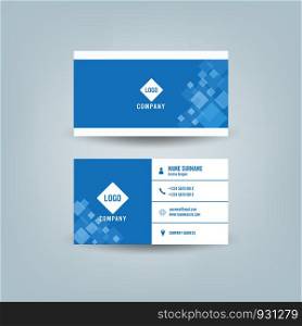 Modern simple business card template with flat user interface, Vector Illustration