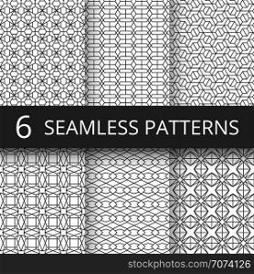 Modern simple geometric vector seamless patterns. Geometrical repeat fabric prints. Geometric background line pattern illustration. Modern simple geometric vector seamless patterns. Geometrical repeat fabric prints