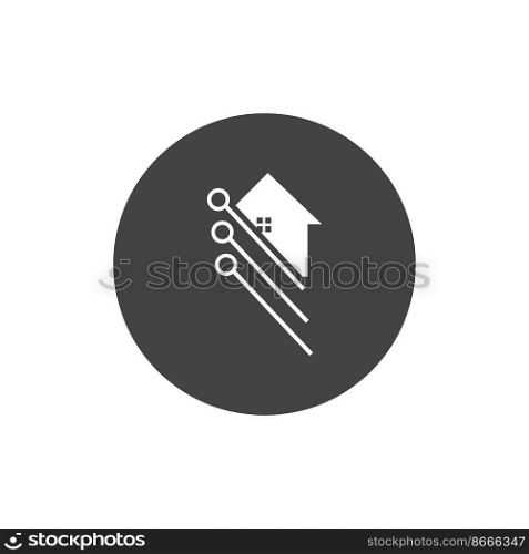 modern Smart house logo icon illustration design template
