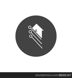modern Smart house logo icon illustration design template