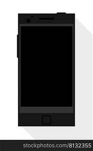 modern smartphone on white background. Vector illustrator