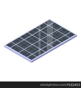 Modern solar panel icon. Isometric of modern solar panel vector icon for web design isolated on white background. Modern solar panel icon, isometric style