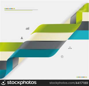 Modern spiral infographics options banner. Can be used for diagram, number options, steps banners, workflow layout, web design.