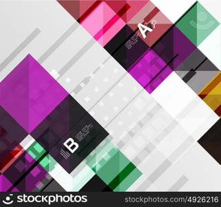 Modern square abstract background