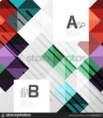 Modern square abstract background