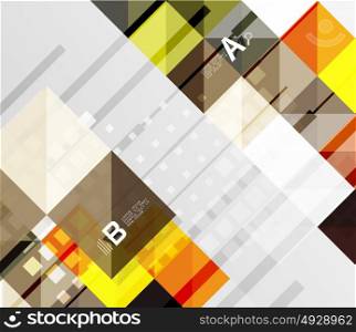 Modern square abstract background