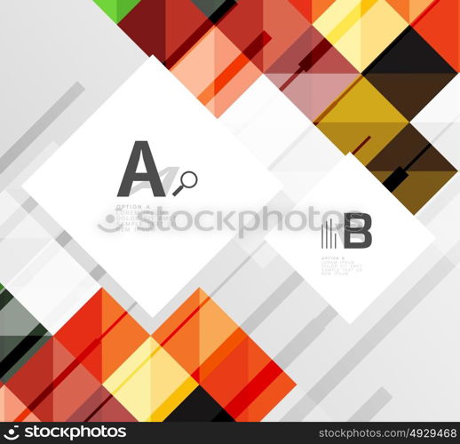 Modern square abstract background