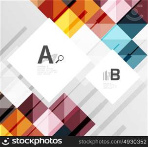 Modern square abstract background