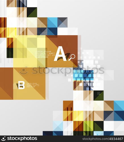 Modern square abstract background