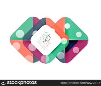 Modern square abstract background. Modern square abstract background, vector color banner