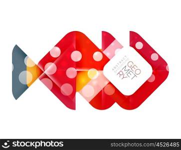 Modern square abstract background, vector color banner