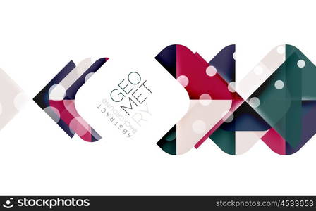 Modern square abstract background, vector color banner