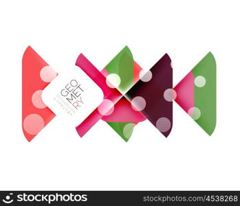 Modern square abstract background, vector color banner