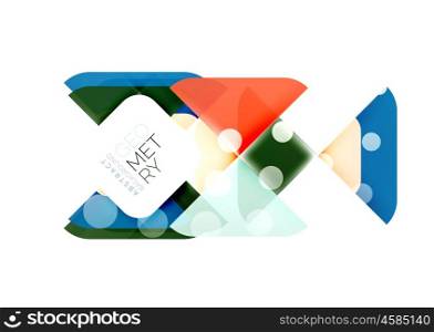 Modern square abstract background, vector color banner