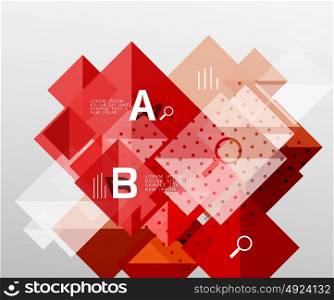 Modern square composition, abstract banner. Modern square composition, abstract banner. Vector template background for workflow layout, diagram, number options or web design