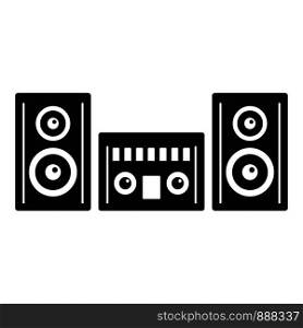 Modern stereo system icon. Simple illustration of modern stereo system vector icon for web design isolated on white background. Modern stereo system icon, simple style