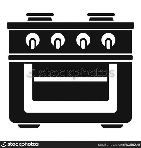Modern stove icon simple vector. Gas cooker. Food pan. Modern stove icon simple vector. Gas cooker
