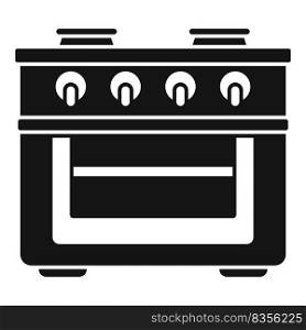 Modern stove icon simple vector. Gas cooker. Food pan. Modern stove icon simple vector. Gas cooker