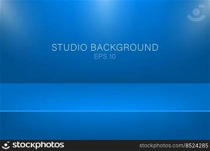 Modern studio background, great design for any purposes. Vector blue abstract background. 3d vector illustration. Modern studio background, great design for any purposes. Vector blue abstract background. 3d vector illustration.
