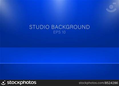 Modern studio background, great design for any purposes. Vector dark blue abstract background. 3d vector illustration. Modern studio background, great design for any purposes. Vector dark blue abstract background. 3d vector illustration.