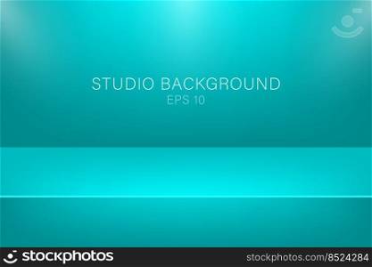 Modern studio background, great design for any purposes. Vector green abstract background. 3d vector illustration. Modern studio background, great design for any purposes. Vector green abstract background. 3d vector illustration.