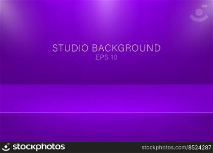 Modern studio background, great design for any purposes. Vector purpur abstract background. 3d vector illustration. Modern studio background, great design for any purposes. Vector purpur abstract background. 3d vector illustration.