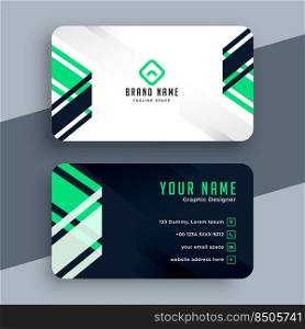 modern style geometric business card design