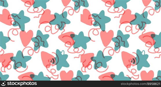 Modern style valentine’s day pattern. Modern style valentine’s day pattern.