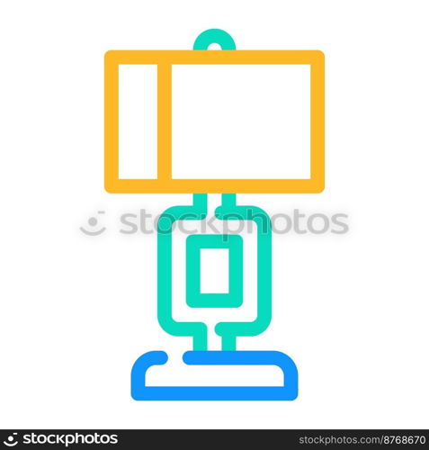 modern table l&color icon vector. modern table l&sign. isolated symbol illustration. modern table l&color icon vector illustration